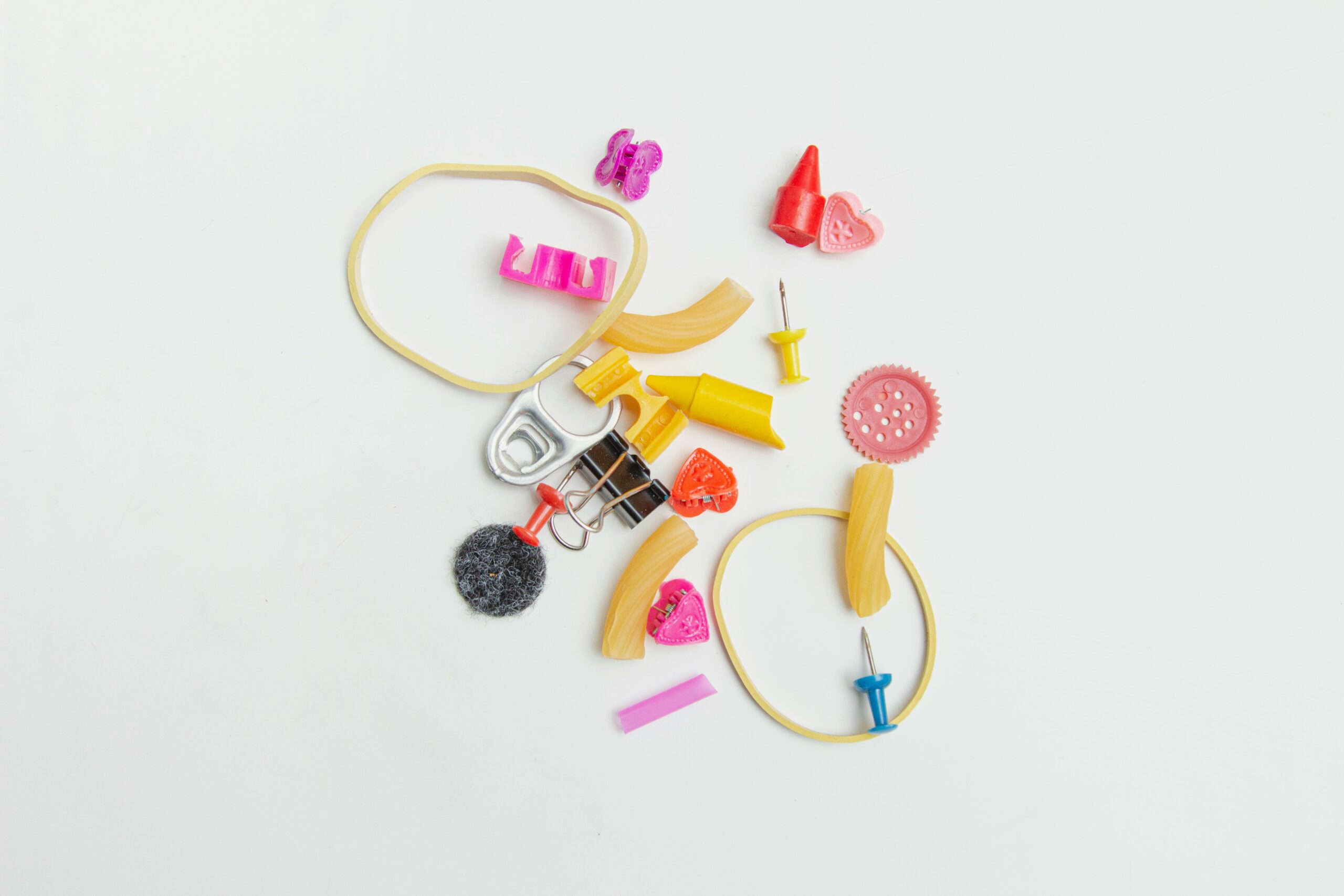 Rubber, pencils and other small household items